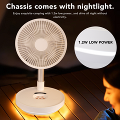 Indoor & Outdoor Retractable LED Fan