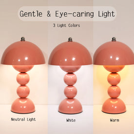 Viral Vintage Bubble Cordless Table Lamp,Rechargeable, 3 Color Modes
