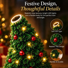USB Christmas Tree Projector Night Light, with 6 Festive Scenes