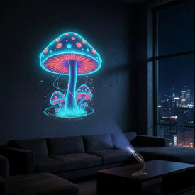 LED USB Mushroom Projection Light