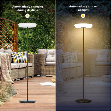 Minimalist  Solar Powered Outdoor Floor Lamp