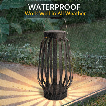 Solar Powered Outdoor Landscaping Path Lights Floor Lamp