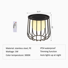 Solar Powered Glow  Garden Table -small