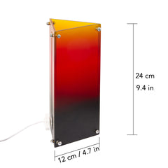 Sunrise Triangle Table Lamp - Interactive Sunset Mood Light with Manual Height-Adjustable 