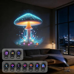 LED USB Mushroom Projection Light
