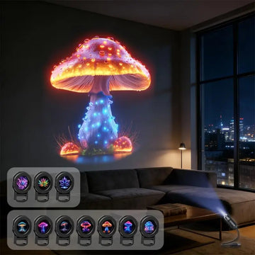 LED USB Mushroom Projection Light