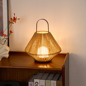 2-in-1 Portable Lantern & Floor Lamp for Indoors & Outdoors