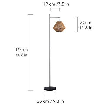 2-in-1 Portable Lantern & Floor Lamp for Indoors & Outdoors