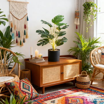 Simulation Monstera with Fairy light