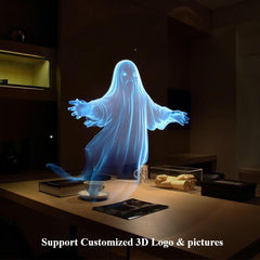 3D Hologram Fan Projector, 224 LED Naked-Eye HD 3D Holographic Display