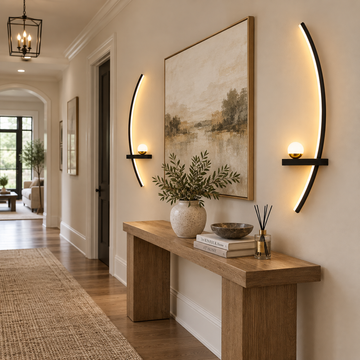 Set of 2 Cordless LED Wall Sconces, 4000mAh Rechargeable
