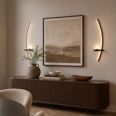 2-Pack Modern Orb Arc Wall Sconces