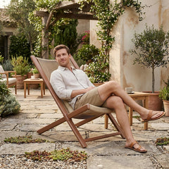 Outdoor Rattan Folding Swing Lounger with Cushion