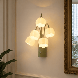 Smart Sensor Tulip Wall Light, Rechargeable, Megnetic Install
