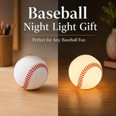 Baseball Night Light, Gift for Baseball Fans, Kids & Players