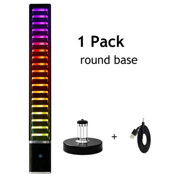 360° RGB Music Rhythm Light Bar – App-Controlled Sound Activated LED Ambient Lamp