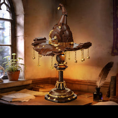Wizard Hat Table Lamp, Fantasy LED Ambient Light, Magical Desk Lamp for Bedroom, Gaming Room & Reading Corner Decor, DIY Building Block Table Lamp
