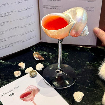 Handmade Seashell Conch Wine Glass