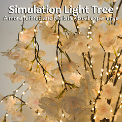 5.9ft Lighted Cherry Blossom Tree with LED Fairy Lights