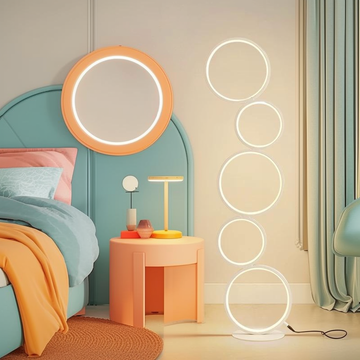 RGBCW Minimalist Circular Floor Lamp