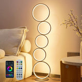 RGBCW Minimalist Circular Floor Lamp