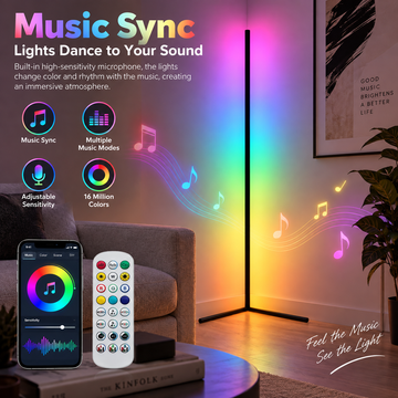 RGBCW Corner Floor Lamp