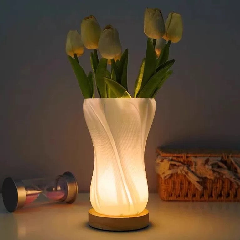 Frosted Glass Vase lamp