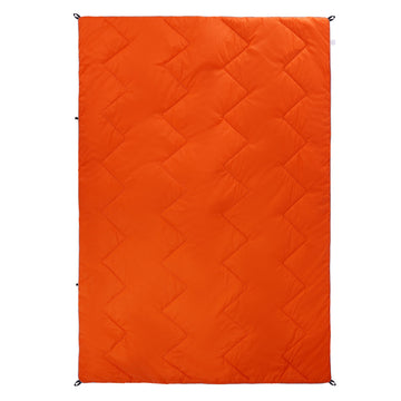 Quilted Water and Stain Resistant Fluffy Down Blanket for Camping, Hiking, Fishing