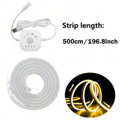 Motion Sensor Neon Lights Flex Strip, USB Powered For Stairs, Corridors