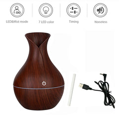 LED Ultrasonic Aroma Humidifier Essential Oil Diffuser