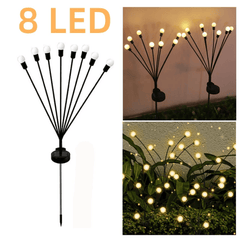 5-Pack 8 LEDs Solar Firefly Light