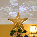 2 Pack Gold Christmas Tree Topper Star, Christmas Decorations for Holiday, Xmas Tree Toppers