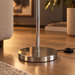 Modern Amber Acrylic Floor Lamp with 3 Color Temperatures