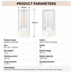 Light Magnetic Filament Wireless Table Lamp