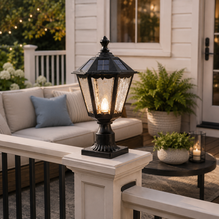 Waterproof Outdoor Solar Lamp Post Lights