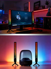 360° RGB Music Rhythm Light Bar – App-Controlled Sound Activated LED Ambient Lamp