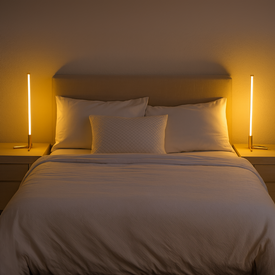 RGBCW Corner Table Lamp - Golden