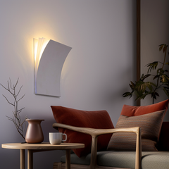 Paper Curve LED Wall Light, Modern Minimalist Wall Sconce with Curved Design