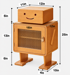 Robot Nightstand Storage Cabinet