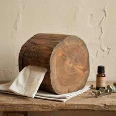 Rustic Wood Stump Toilet Paper Holder, Natural Log Dispenser, Farmhouse Woodland Decor