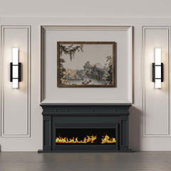 Set of 2 Modern 17.6 Inch Wall Sconces, 3 Color Temperatures for Indoor & Outdoors