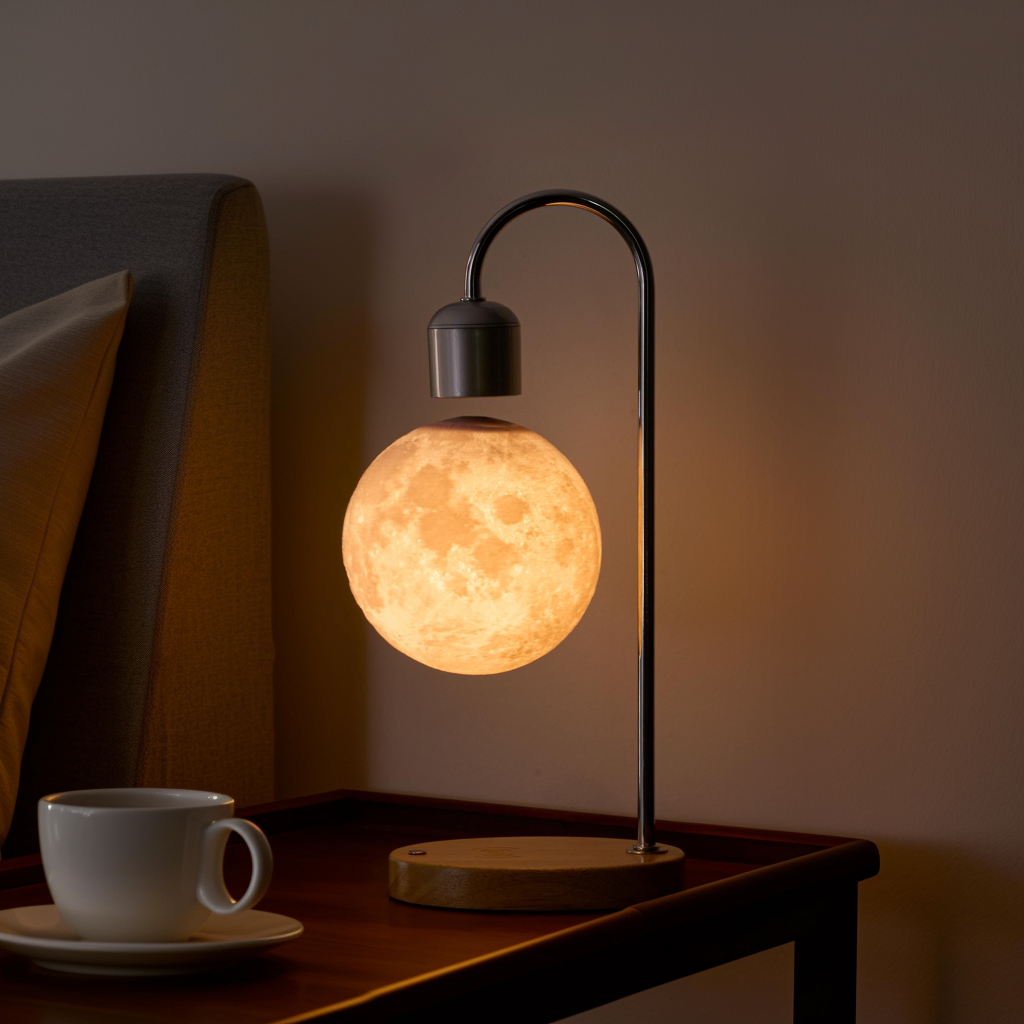 Moon Desk Levitation Moon Table Lamp, Creative Gifts, Office Desktop Decoration ...