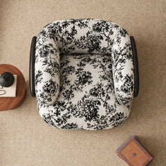Botanical Print Upholstered Accent Chair