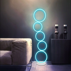 RGB LED Circular floor lamp