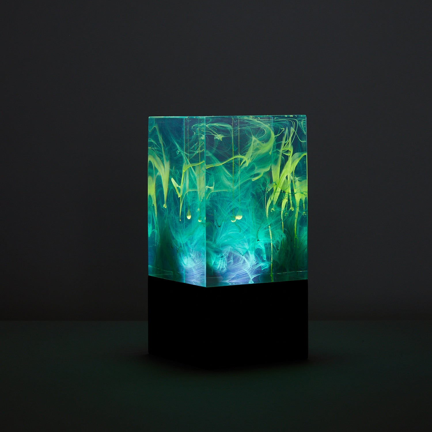 Walnut and Epoxy Resin Light Cube | 181 Maker