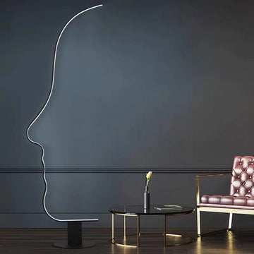 Face shape Floor Lamp in minimalist style