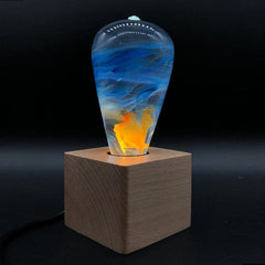 Fire Effect Resin Table Lamp