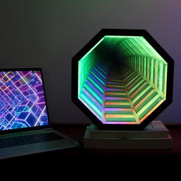 3D Infinity Mirror Lamp, Mirror Table Lamp, RGB LED Desk Lamp | EP ...