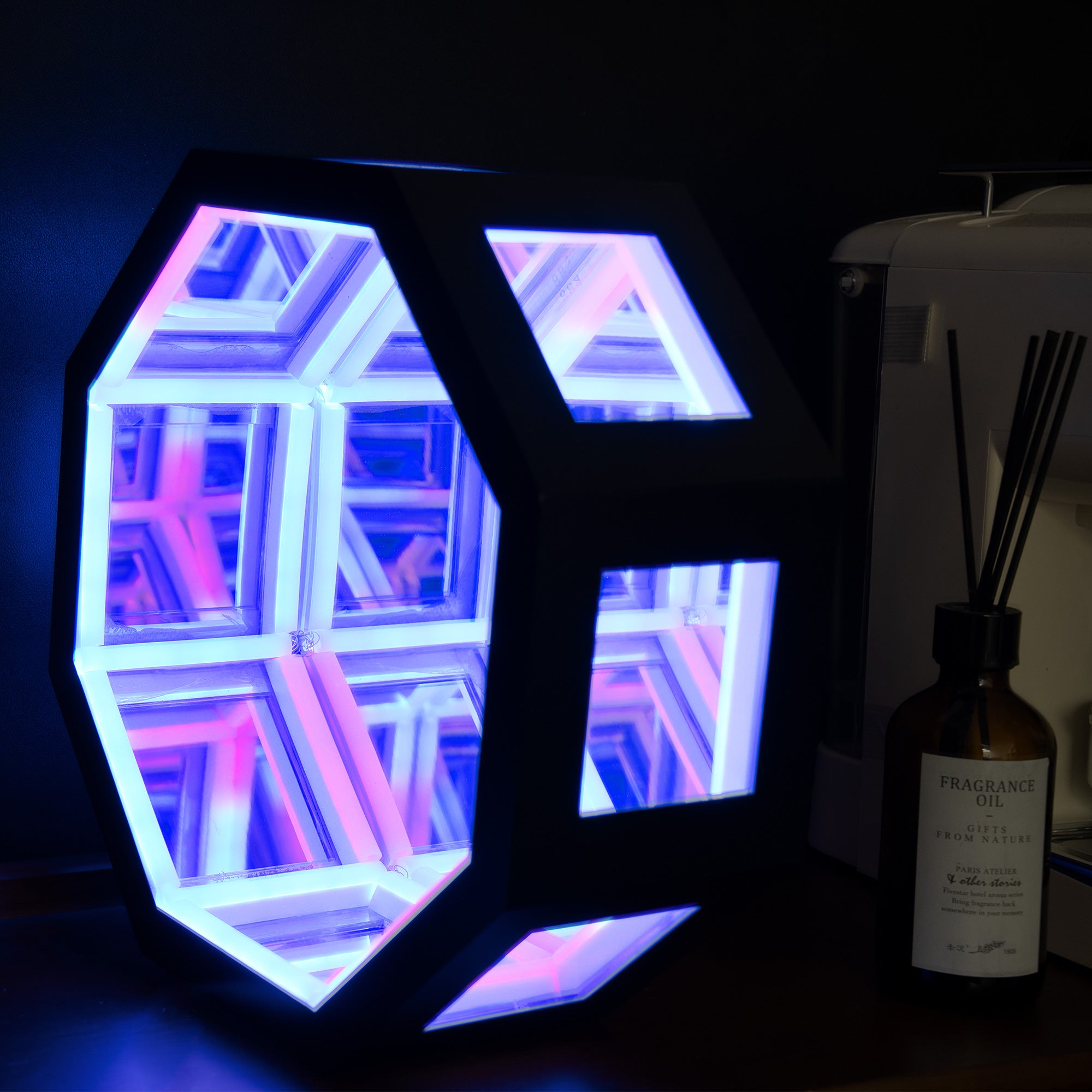 3D Infinity Mirror Lamp, Mirror Table Lamp, RGB LED Desk Lamp | EP ...