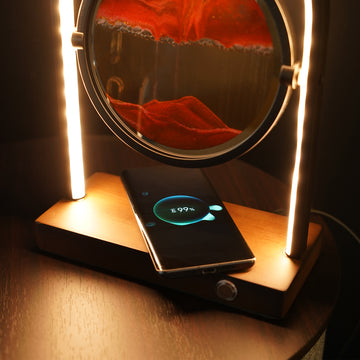 Moving Sand Lamp with Wireless Charger